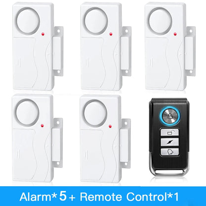 Camaroca Door Window Entry Security Wireless Remote Control Burglar Alarm Magnetic Sensor Alert System Security Protection