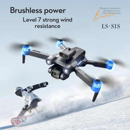 New S1S Mini Drone Profesional 8K HD Camera Obstacle Avoidance Aerial Photography Brushless Foldable Quadcopter