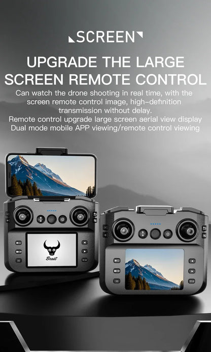 SG901MAX GPS Drone 8K Professional HD Dual Camera 5G WIFI With Screen 360°Obstacle Avoidance Brushless Foldable Quadcopter Drone