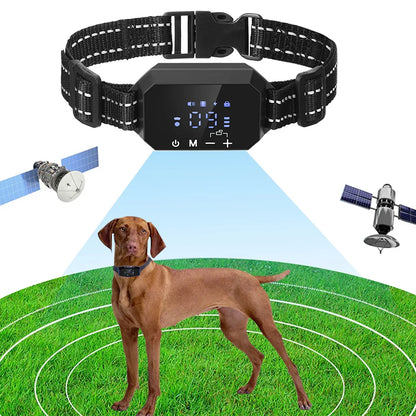 1000m GPS Dog Fence 100~3280 Ft Range Electric Dog Training Collar for Dogs Vibration Sound Shock Rechargeable Waterproof