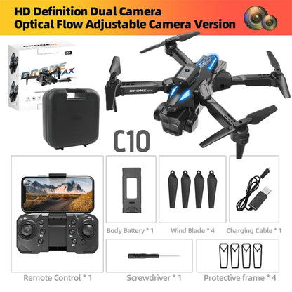 C10/E88 Drone 8K Professional Dual Camera 25min 360 Intelligent Obstacle Avoidance Four Axis Quadcopter Boy RC Toy VS K10 Dron
