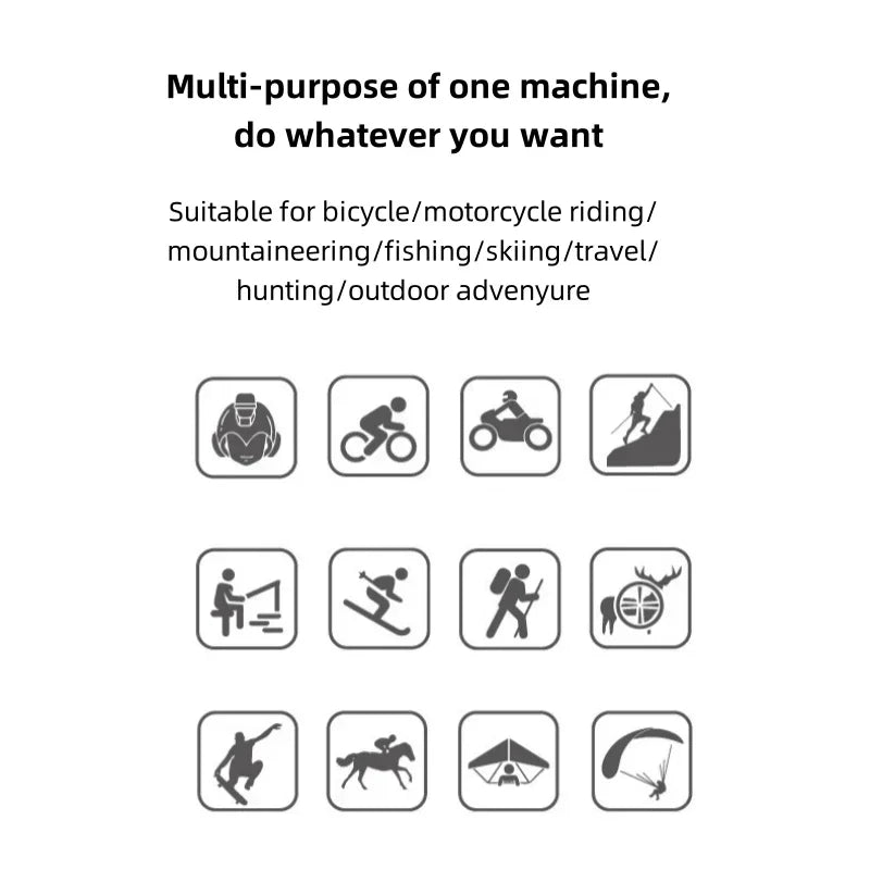 Anti Shake Shotgun Camera 4K 1080P Outdoor Hunting Camera Sport DV WiFi Motorcycle Bike Helmet Camera Action Cam With Flashlight