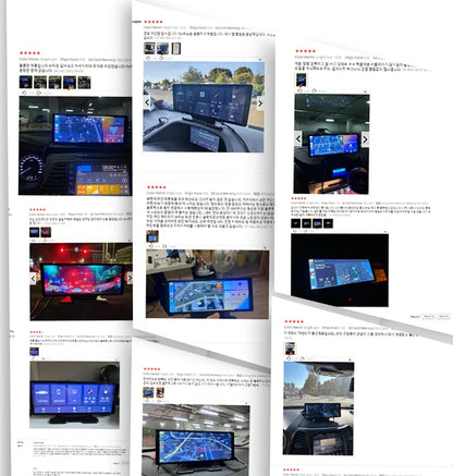 Dash Cam 5K Front Rear Car Camera Wireless CarPlay & Android Auto  WiFi GPS 11.3" Touch Screen GPS Navigation Night Vision DVR