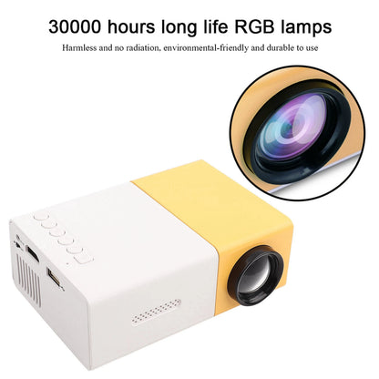 Projector 5 X 3.2 X 1.9In Portable Small Size Stylish 1080P LED Projector Convenient Practical for Travel Movies Games Camping