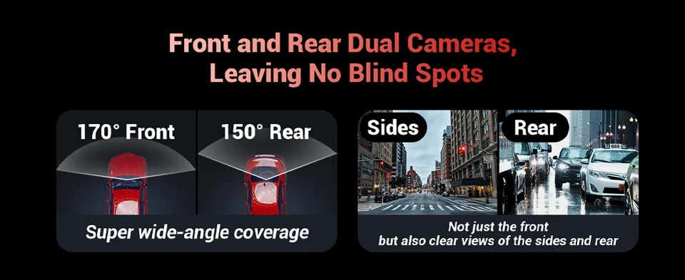 Dash Cam 4K Ultra High Definition Support Speed Real Display Loop Recording Optional 2.5K Rear Camera Driving Recorder