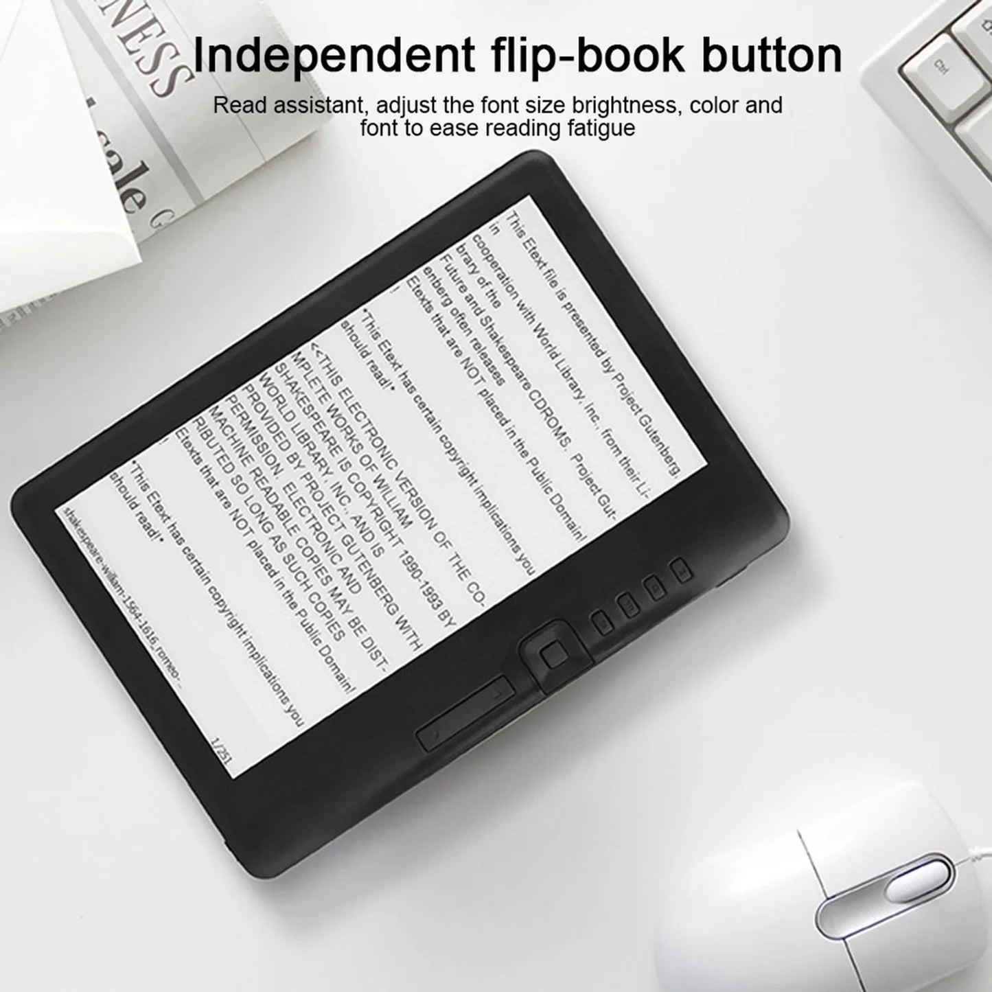 7inch BK7019 Portable Ebook Reader Colorful Screen Supports Memory Card E‑book E‑book Read E‑book Reader Digital Book Read