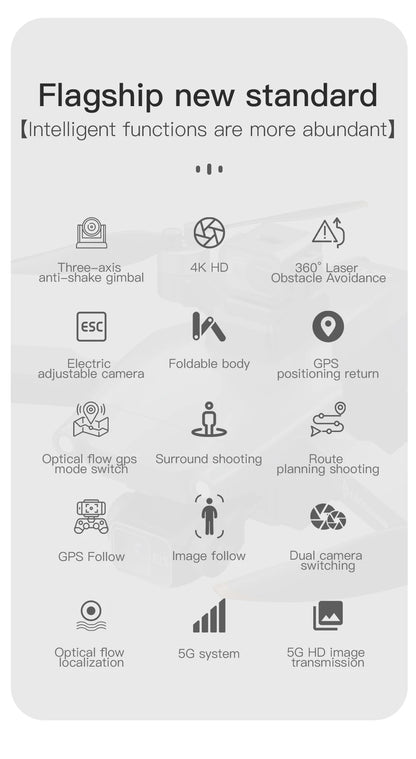 L600 PRO MAX GPS Drone Professional 4K 3-Axis PTZ HD Dual Camera Obstacle Avoidance Brushless Motor 5G WIFI RC Quadcopter Toys