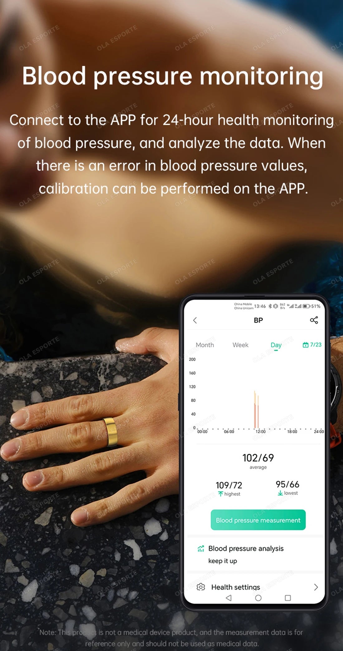 Smart Rings Steps Heart Rate Blood Oxygen Saturation Sleep Distance Calories IP68 Smart Ring Waterproof Multi-sport Mode Tracker
