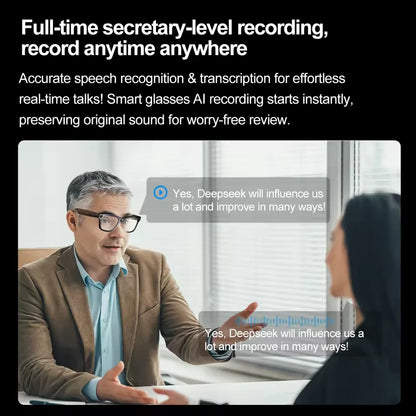 2025 Smart Glasses 32GB Memory with Camera Sunglasses Mini Camera Video Translation Bluetooth Call Anti-blue Glasses Man Women