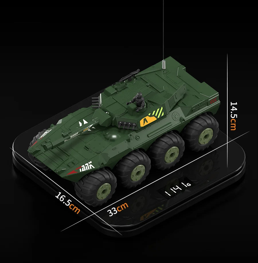 Large Rc Tank Buggy Car 1/32 Radio Control Car Remote Control Truck Amphibious Armored Vehicle 8WD Electric Model Toys for Boys