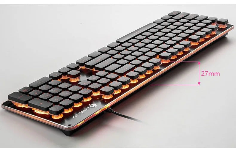 Silent Keyboard Mechanical Wired Gaming Colorful Backlit Mechanical Chocolate Keyboard Gamer Keyboard for Pc Laptop Accessories