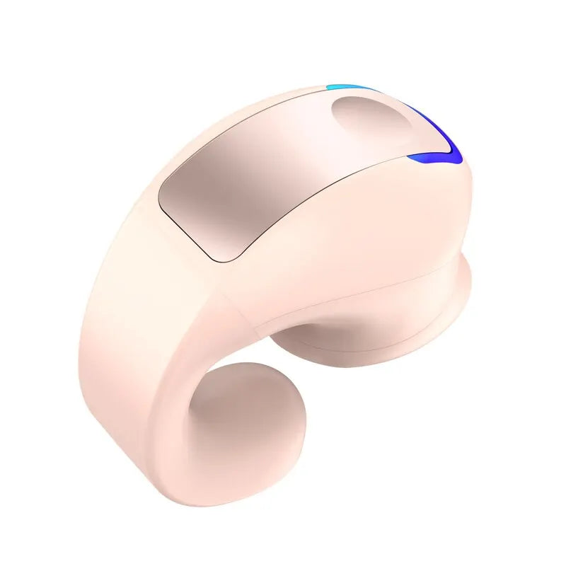 Ear-Clip Wireless Headsets TWS Bass Music Earring Bluetooth 5.3 Earphones Single Sport Headphone With Mic Touch Business Earbud