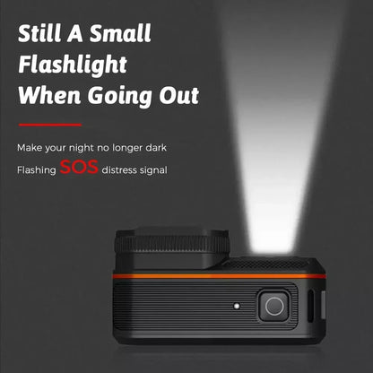 4K HD 60FPS Mini Camera Wifi Outdoor Sport 170° Wide Angle Action Kam Waterproof Bike Motorcycle Helmet Body Cam with LED Screen