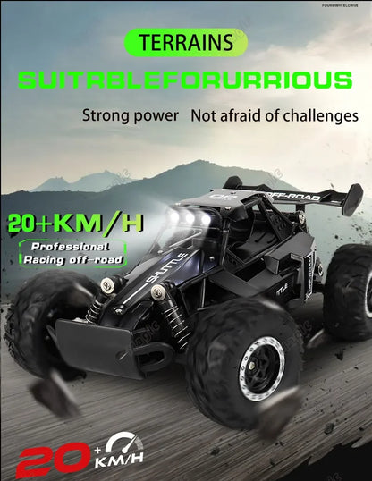 RC Cars Off-Road 2WD 1:16 Scale All Terrain Fast 20KM/H High Speed Electric Vehicle with 2.4GHz Metal Shell Remote Control Truck