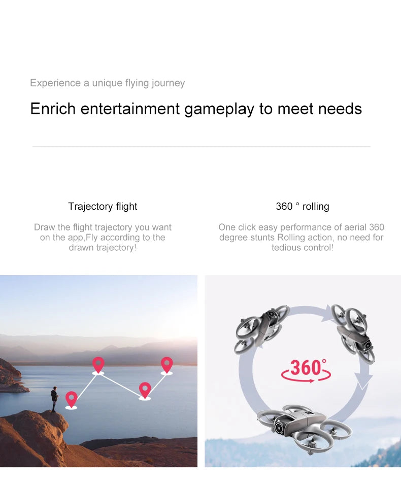 For Xiaomi D16 Mini Drone 8K HD Dual Camera Profesional 180° Electric Adjustable GPS Positioning Obstacle avoidance Bushless UA