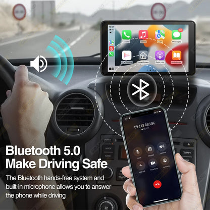 9 inch Car Radio Multimedia Video Player CarPlay Android Auto IPS Touch Screen AUX Input Bluetooth MirrorLink Universal