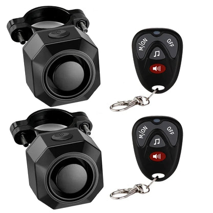 Camluxy Wireless USB Charging Waterproof Bike Alarm Remote Control Vibration Detector Alarm Motorcycle Burglar Alarm