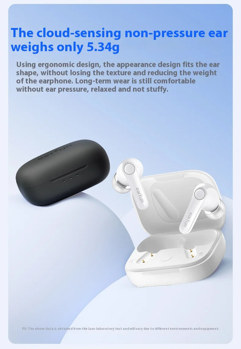 EarFun Air Pro 4 Wireless Earphone Active Noise Reduction HI-FI Bluetooth5.4 Earphones E-sports IPX5 Waterproof PC Gamer Earbuds