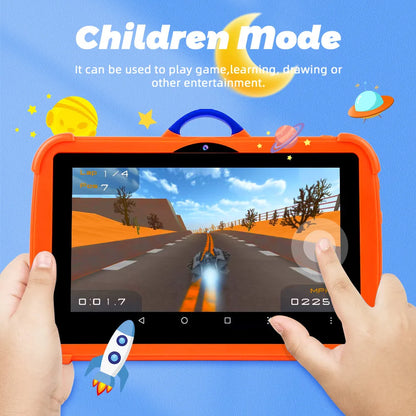 New Cartoon Pattern Kids Tablet 7 Inch Quad Core 4GB RAM 128GB ROM Android Learning Education Games Tablets Children's Gifts