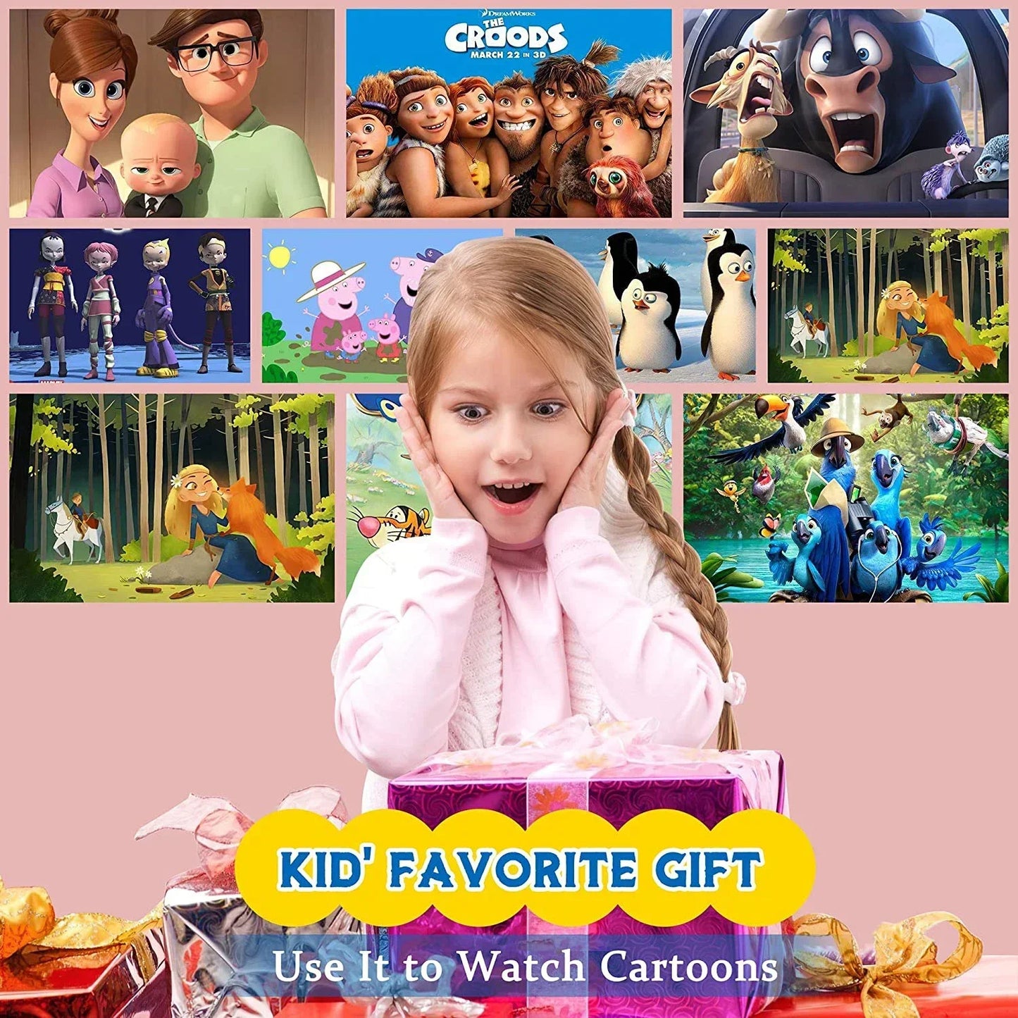 Smart Projector LED HD TV Video Projetor for 4K 1500 Lumens Android Same Screen Home Cinema Outdoor Portable Projetor