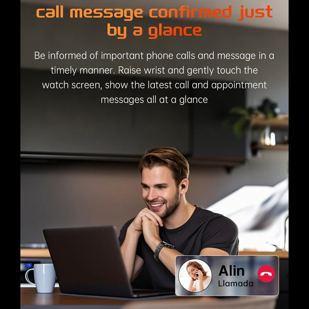 GPS Outdoor Sports Smartwatches 1100mAh Battery Compass Men's LED Lights 5ATM Waterproof Watch Bluetooth Call Smart Watch