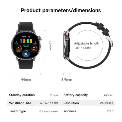 Fashion Women Bluetooth Call Smart Watch DIY Dial Health Monitoring Full Screen Touch Smartwatches 2025 New Android IOS