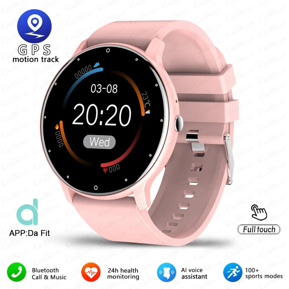 New Smart Watch Men Sports Fitness Watch Heart Rate Full Touch Screen Bluetooth Call 2025 New Ultra Light Smartwatch