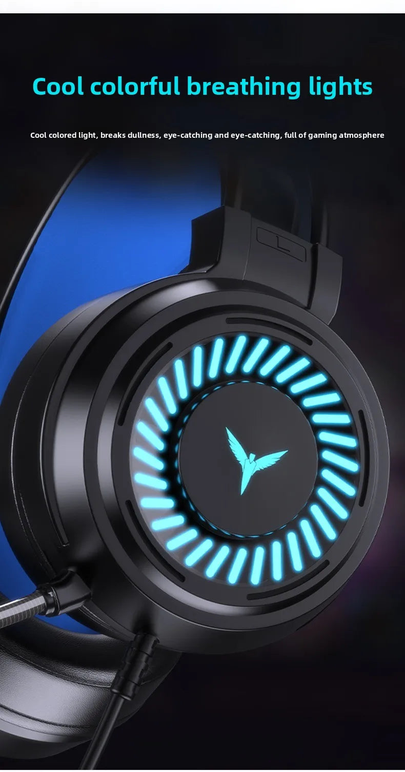 Hot Selling G58 Gaming Headphones Stereo Surround 7.1 Wired Headphones Microphones Esports Gaming Gear Over-ear headphones