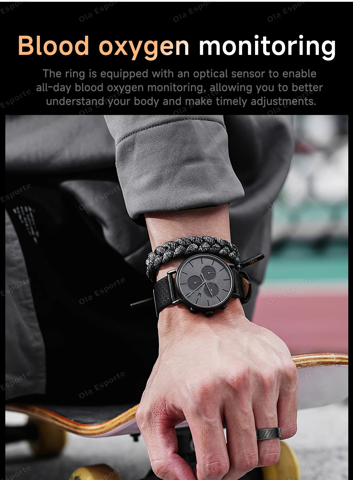 Smart Ring Lnformation Flashing Prompt Multiple Sports Modes Waterproof Fitness Rings Pedometer For Men Women Health Monitoring