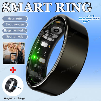 2025 New For Xiaomi Smart Ring Men Women, Heart Rate and Blood Oxygen Monitor Smartring IP68 & 5ATM Waterproof, Multi-sport Mode