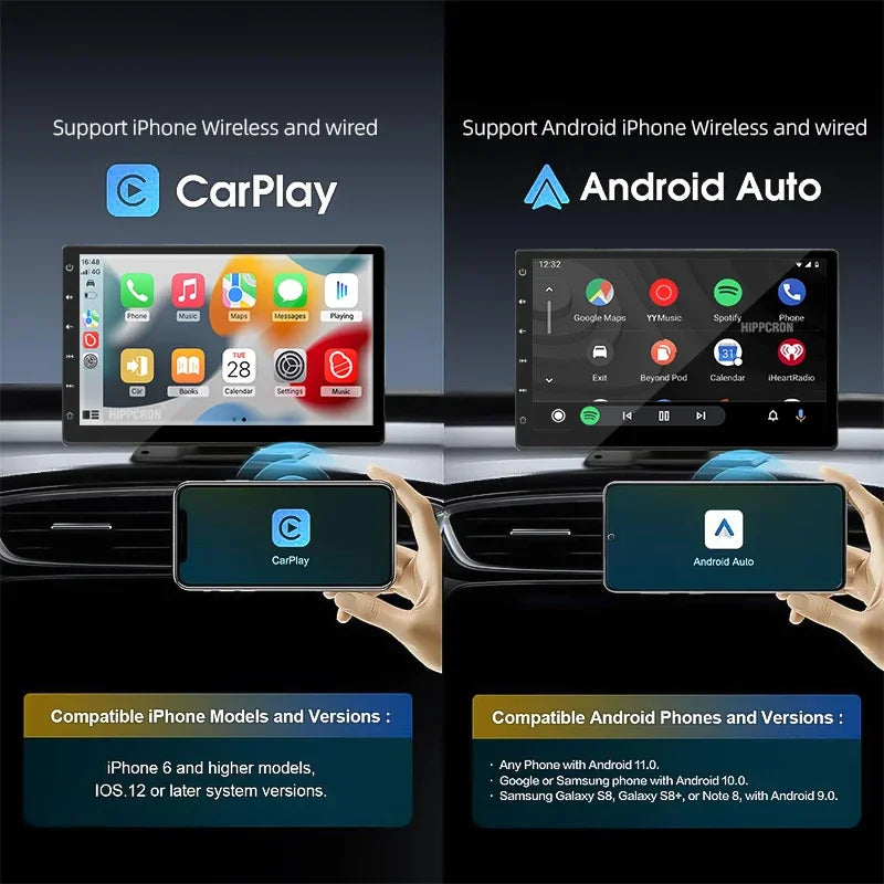 9 inch Car Radio Multimedia Video Player CarPlay Android Auto IPS Touch Screen AUX Input Bluetooth MirrorLink Universal