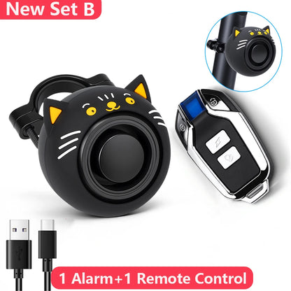 Camluxy Wireless USB Charging Waterproof Bike Alarm Remote Control Vibration Detector Alarm Motorcycle Burglar Alarm