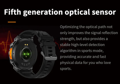 2025 Best seller Military AMOLED HD SmartWatch GPS Compass 10ATM Waterproof Tactics 170+Sport BT call SmartWatch 650Mah Battery