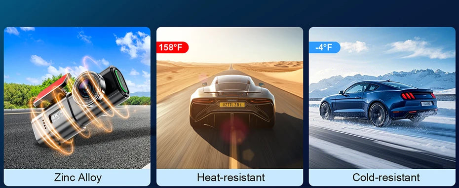 Dash Cam Front and Rear, 4K+1080P WDR Dash Camera for Cars,Built-in WiFi Car Camera with GPS Track,G-Sensor, Super Night Vision