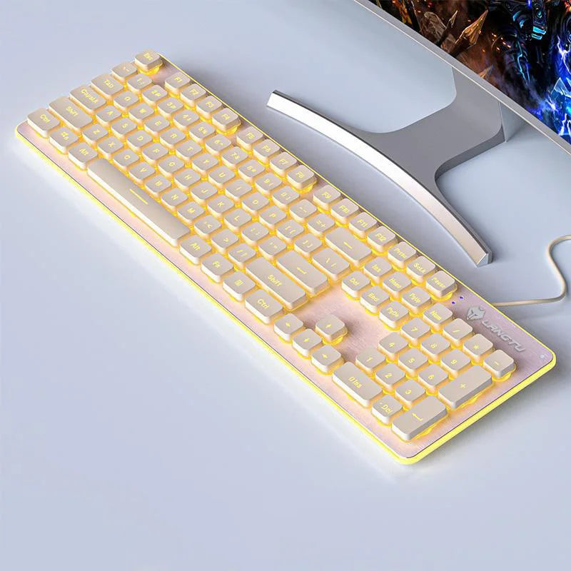 Silent Keyboard Mechanical Wired Gaming Colorful Backlit Mechanical Chocolate Keyboard Gamer Keyboard for Pc Laptop Accessories