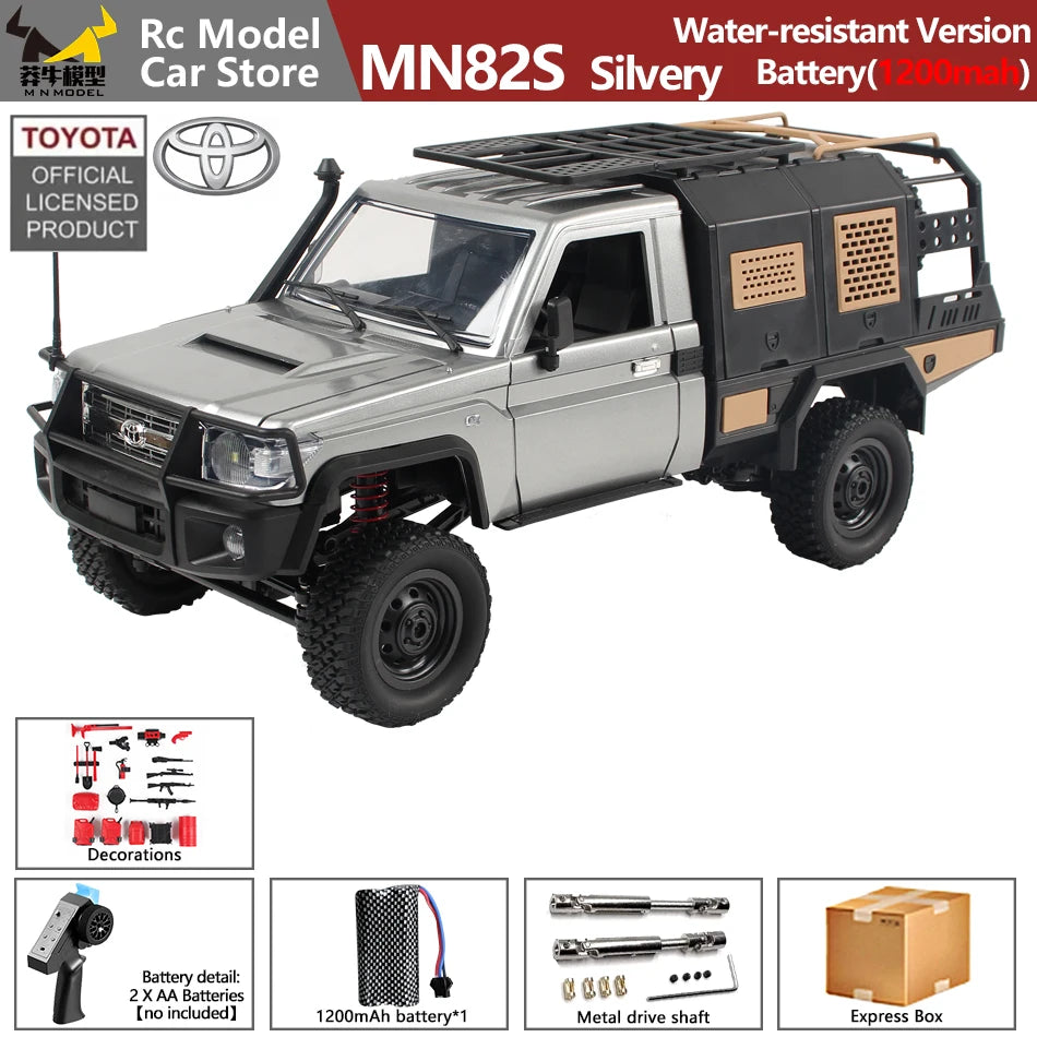 MN MODEL 1/12 4WD Remote Control Diving Off-road Car Climbing Truck All Terrain Vehicle Rock Crawler Wading Pickup Toy for Adult