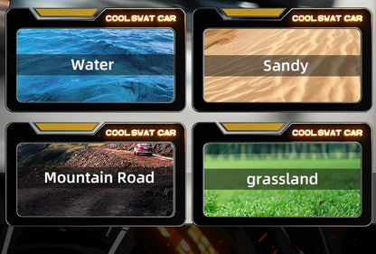 Rc Car Waterproof Amphibious 4Wd Off-Road Vehicle Remote Control Water Land Crawler Stunt Climbing Truck Toys for Boys Children