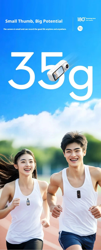 New Thumb Sport Camera New S70 Rotating Camera Portable Outdoor Magnetic Long Range Essential For Bloggers Gift Memory Cycling