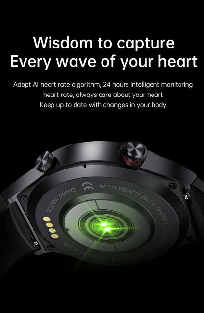 GPS NFC ECG+PPG Business Smart Watch Men Bluetooth Call Health Sleep Monitoring Multiple Sports Mode Waterproof Smartwatch Men