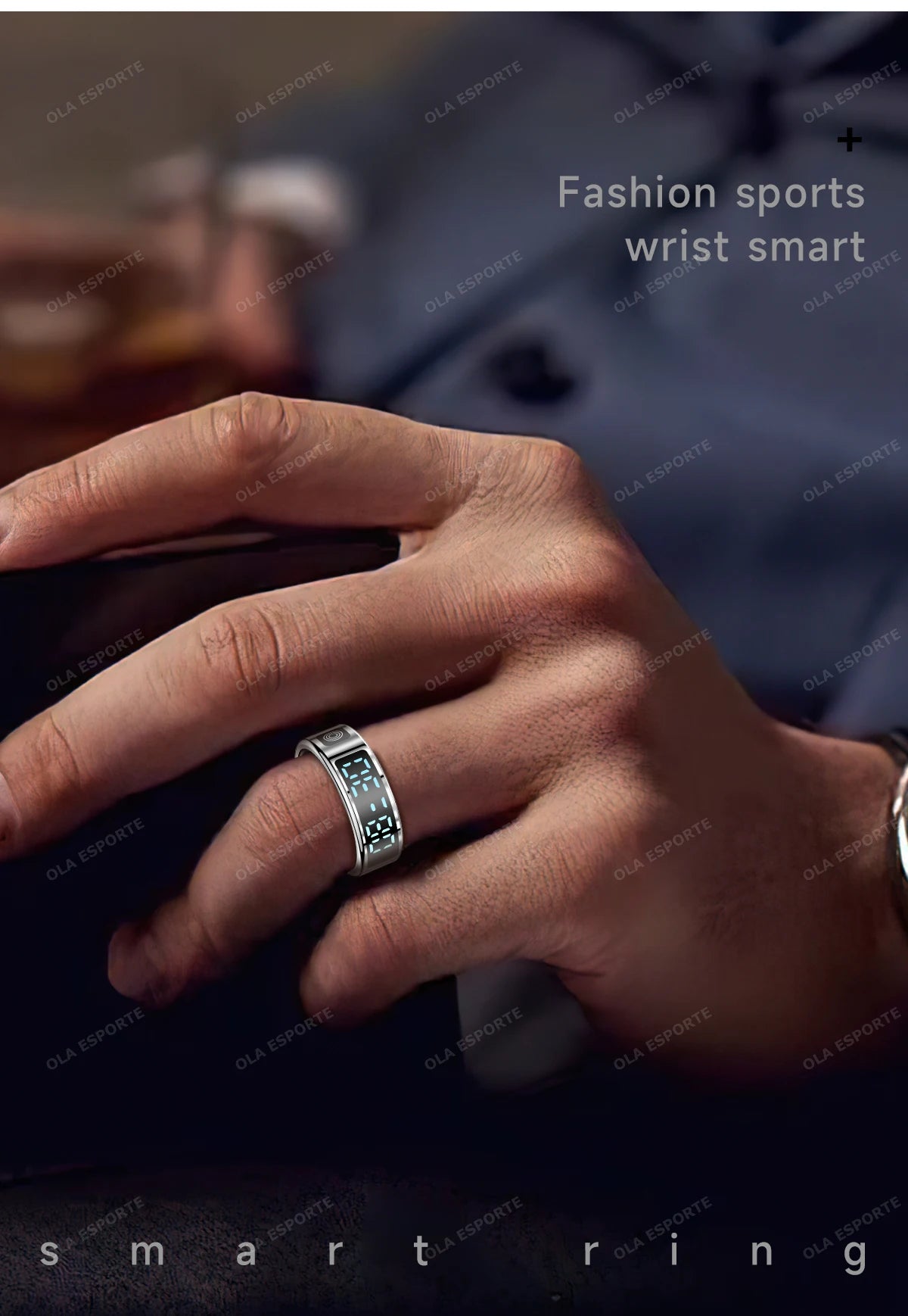 Xiaomi Smart Ring 2025 Display Screen Gestures Control Video 5ATM Waterproof Remote Camera Blood Oxygen Monitor Sports ring New