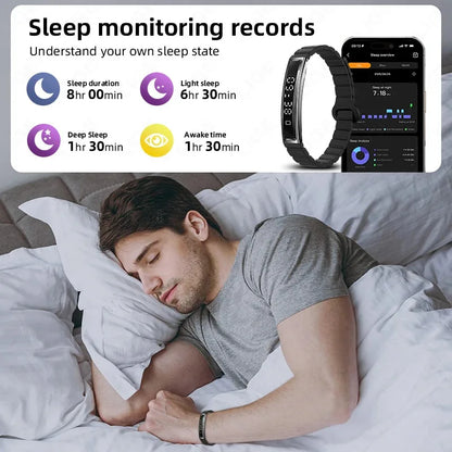 LIGE New Sport Fitness Tracker Smart Band Bracelet Heart Rate Blood Oxygen Sleep Monitor Pedometer Call Reminder Smartwatch 2025