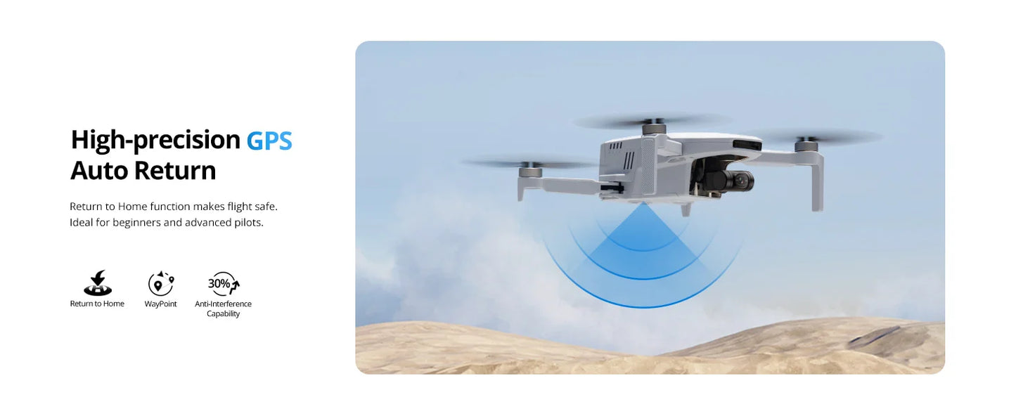 Potensic C0 4K Camera Drone Professional Mini Drone with 3 Axis Gimbal GPS 6KM Brushless RC Toys Quadcopter for Travel Gifts