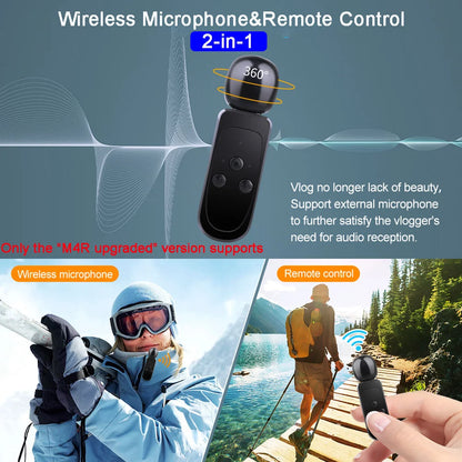 5K 4K60FPS Action Camera Dual IPS Touch LCD EIS 170° DVR 30M Waterproof 5X Zoom Sport Camera With Wireless Mic & Pre Recording