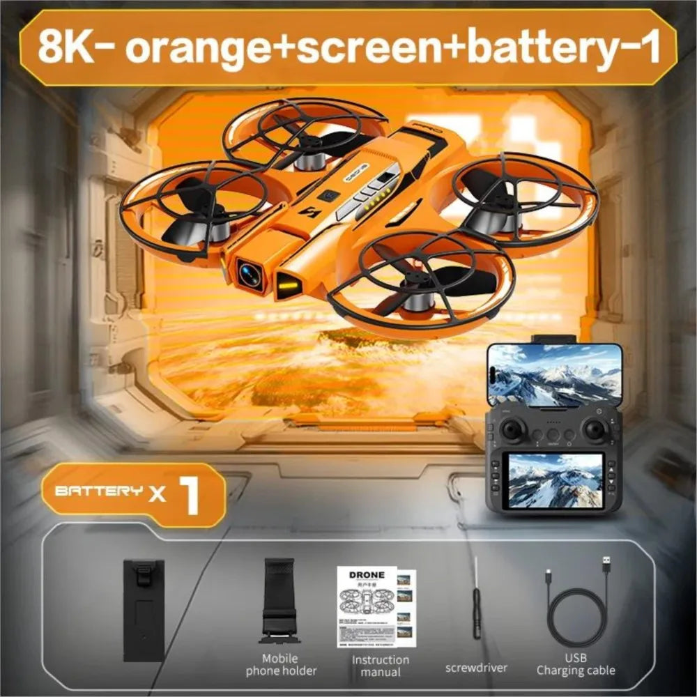 For Xiaomi New A21 Pro Mini Drone 4K Professional 8K HD Camera with Screen RC Dron Brushless Motor Obstacle Avoidance Quadcopter