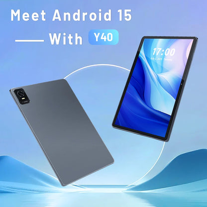 Tablet 10.1 Inch, 2025 Android 15 Tablets, 12GB+128GB, 1TB Expand, Widevine L1 Compatible Octa-Core Tablet with 6000mAh Battery