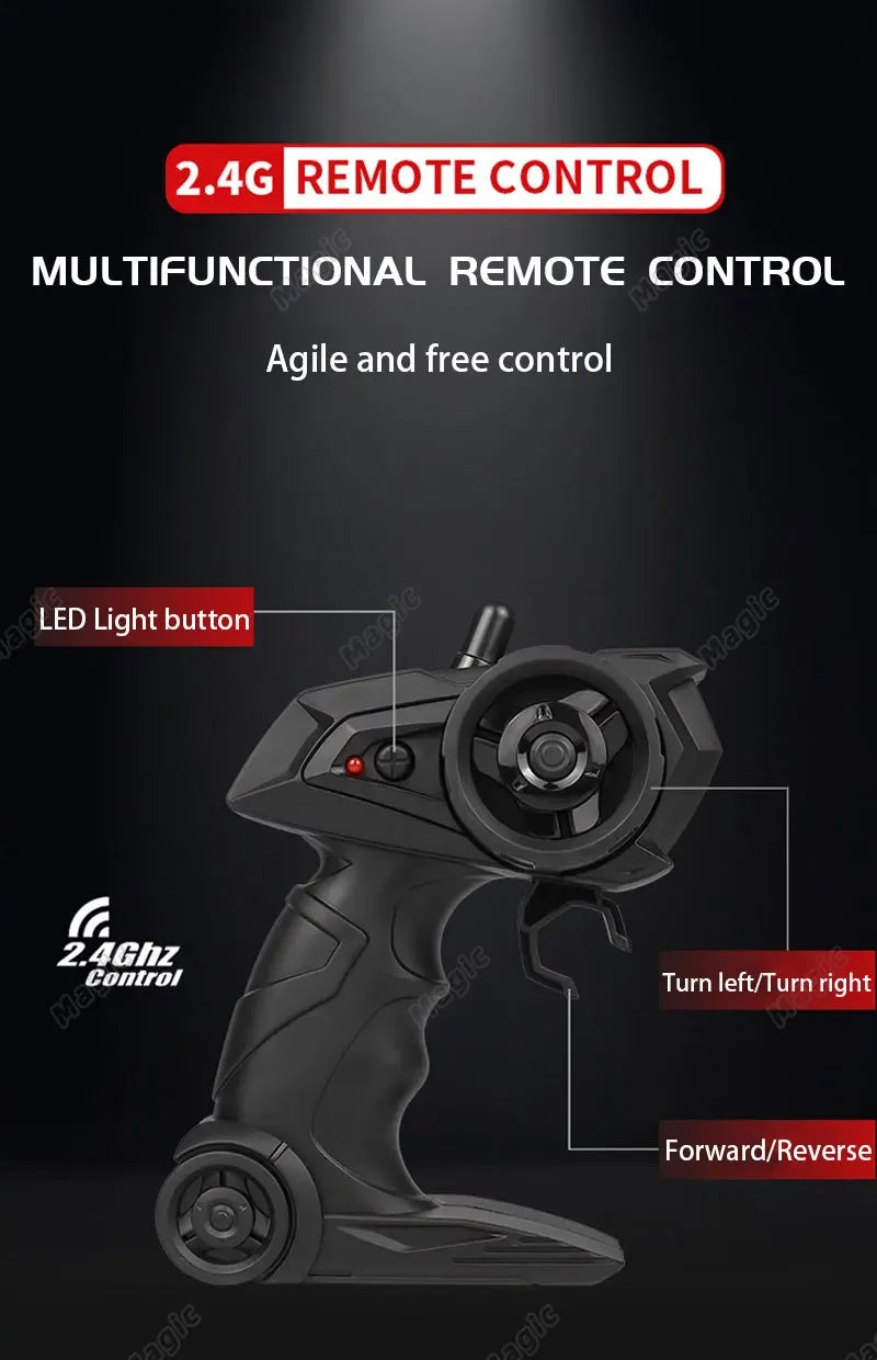 Rc Cars 1:16 2WD Off-Road RC Truck All Terrain 2.4G Electric RC Car High Speed 20KM/H Remote Control Car with LED Lights Kid Toy