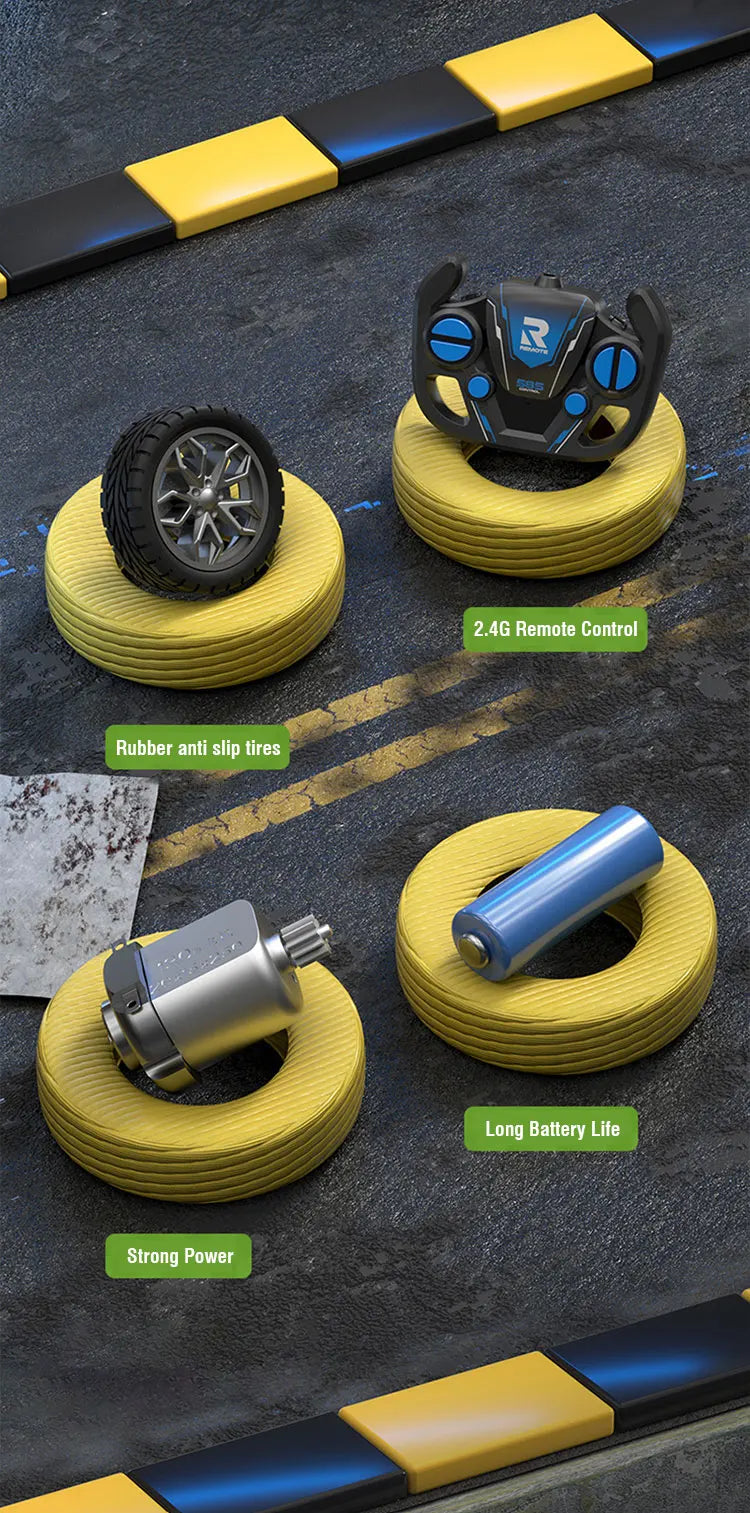 Rc Car 4Ch High-Speed Remote Control Drift Racing Car Electric Sportscar Toy Vehicle Model Toys for Boys Kids Birthday Gift