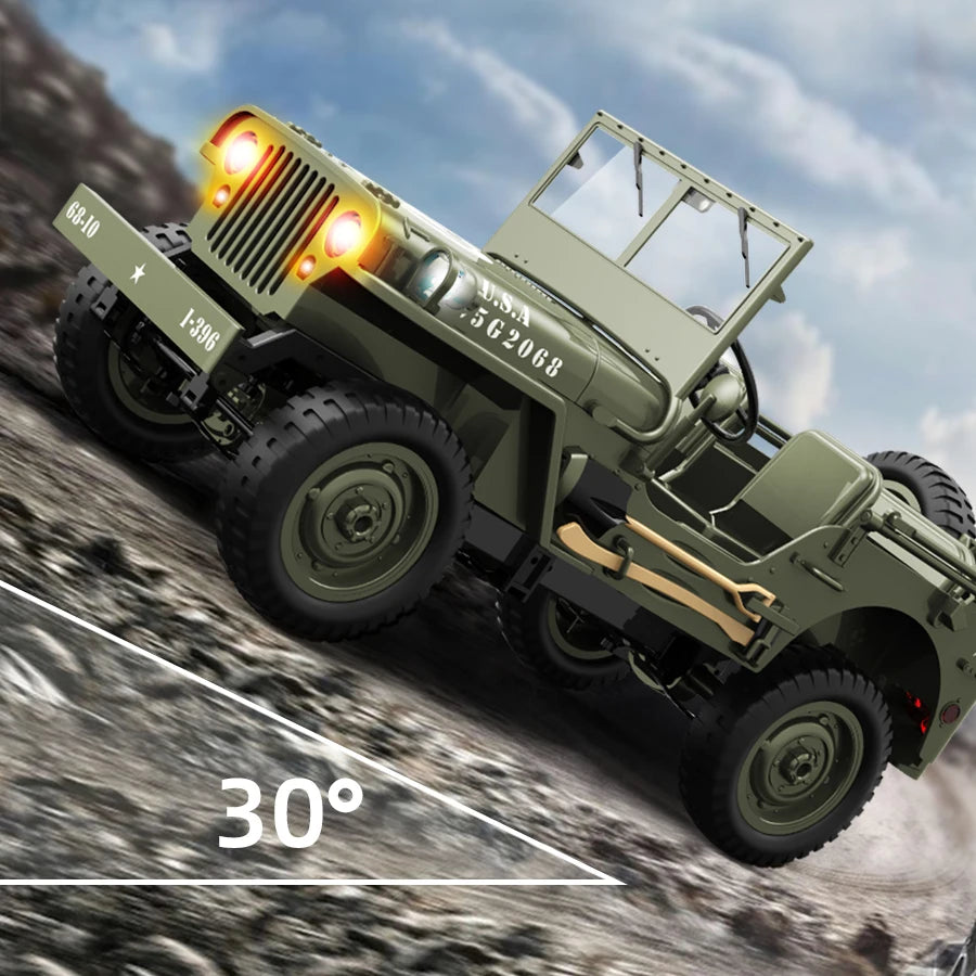 JJRC C8815 RC Car 1/10 WILLYS 1941 4WD RTR RC Crawler 2.4G Remote Control Car Off-road Climbing Military RC Truck Toys Gift