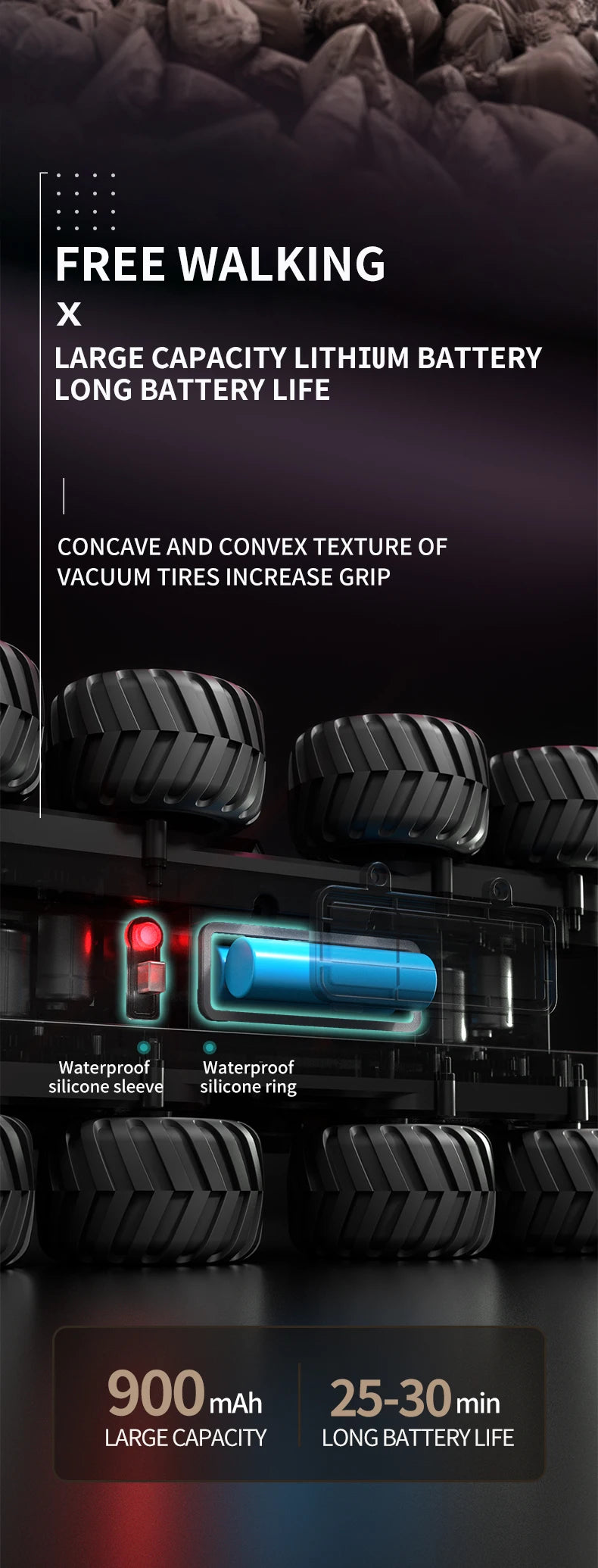  JJRC Q137 8x8 2.4G Remote Control Car 8wd Off-road Amphibious Stunt Vehicle 8-Wheel Speed Racing Truck Waterproof Crawler Toys