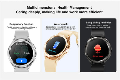 Outdoor GPS Sports Bluetooth Call Smartwatch Men's AMOLED HD Screen AI Voice Assistant 24 Hours Heart Rate Monitoring Smart Wach